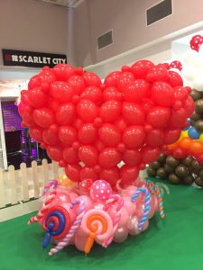 Heart Shape Balloon Display