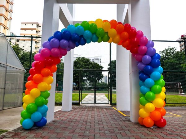Rainbow Balloon Arch Singapore