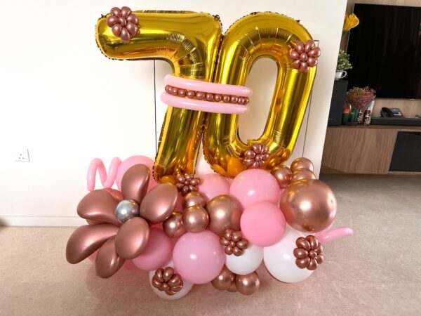 Customised Balloon Number Decoration