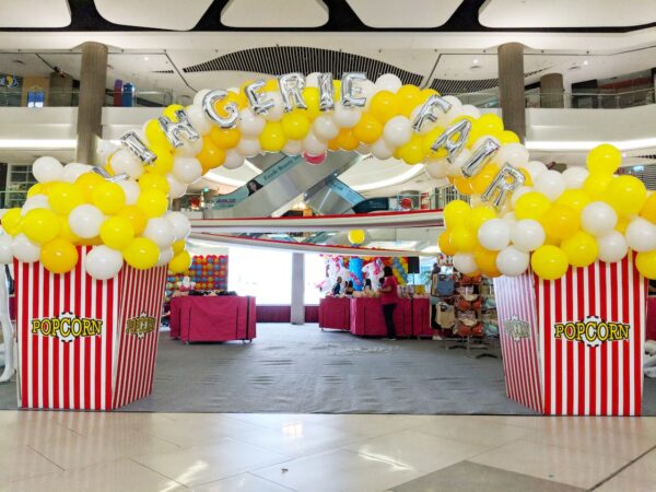 Balloon Popcorn Arch Decoration Singapore