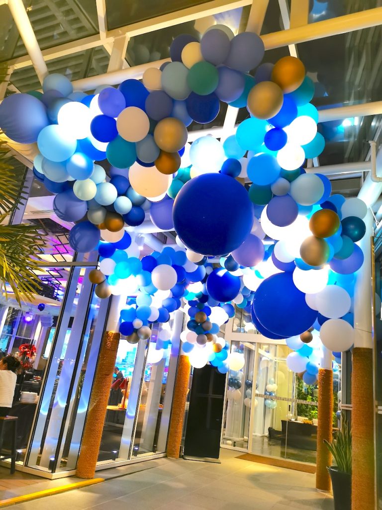 Lighted Organic Balloon Decorations