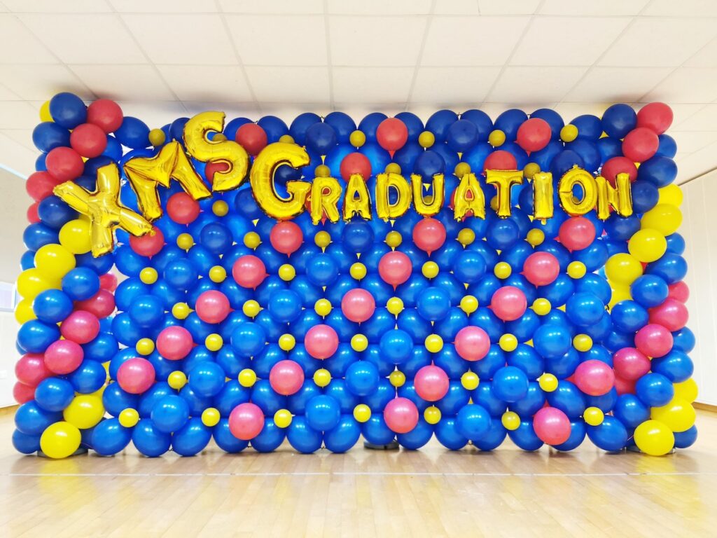 customised balloon backdrop