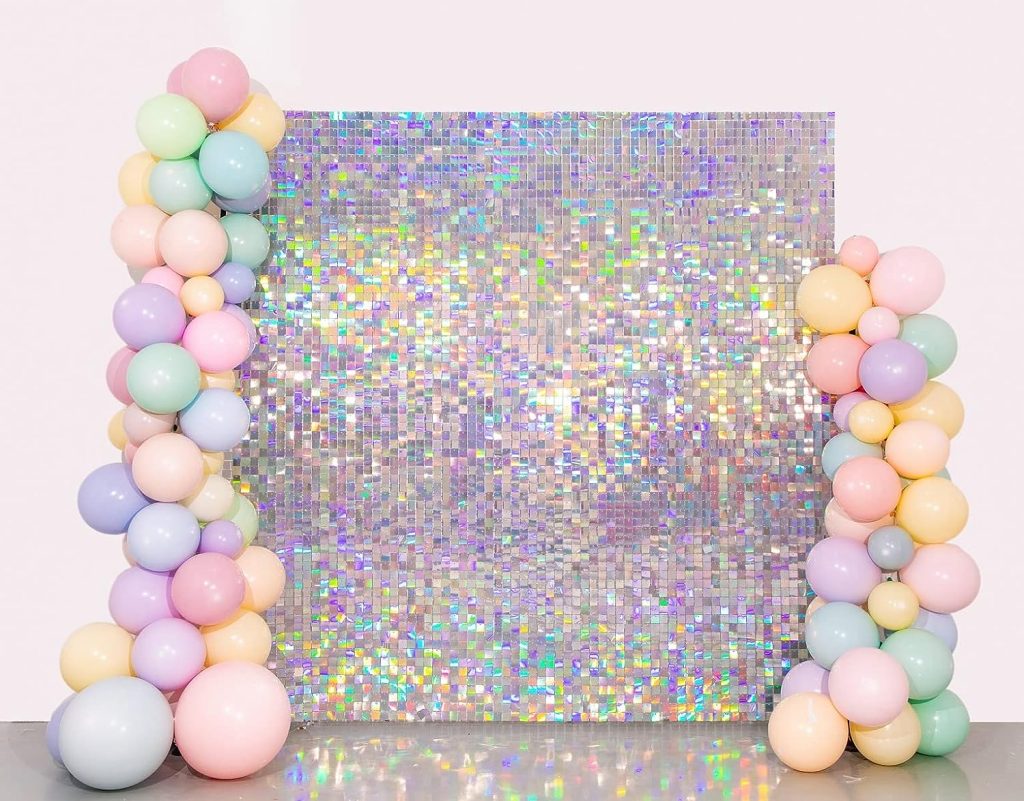 Iridescent Sequin Wall Backdrop