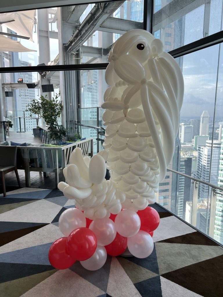 Merlion Balloon Sculpture side view