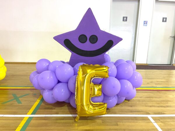 Purple balloon Cluster scaled