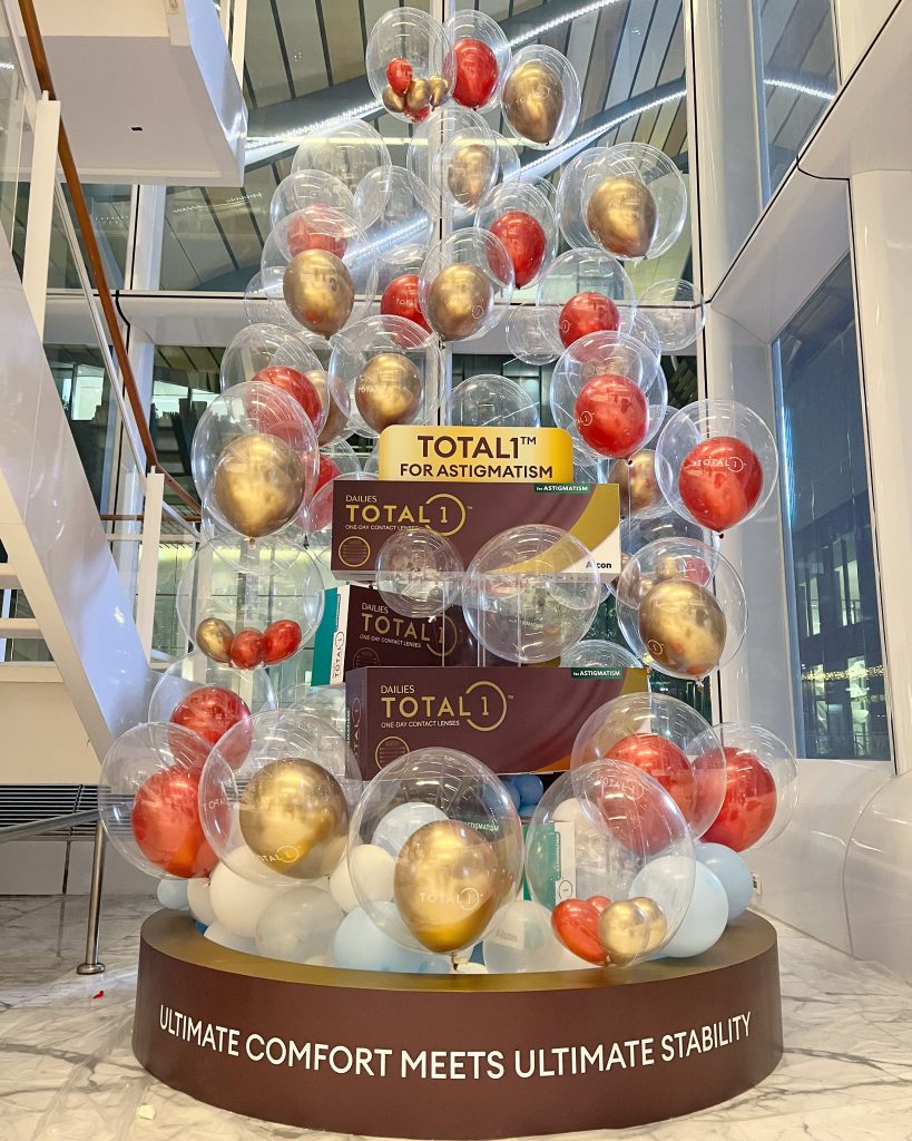 Customised Clear Helium Balloon Setup