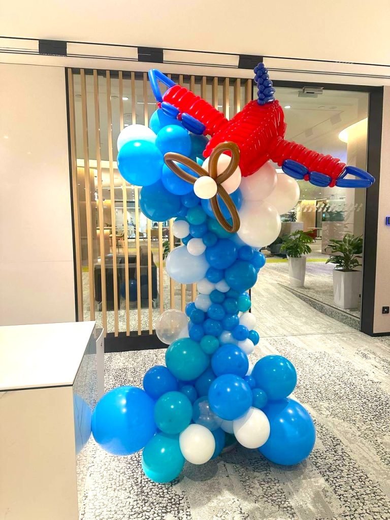 Airplane Organic Balloon Columns