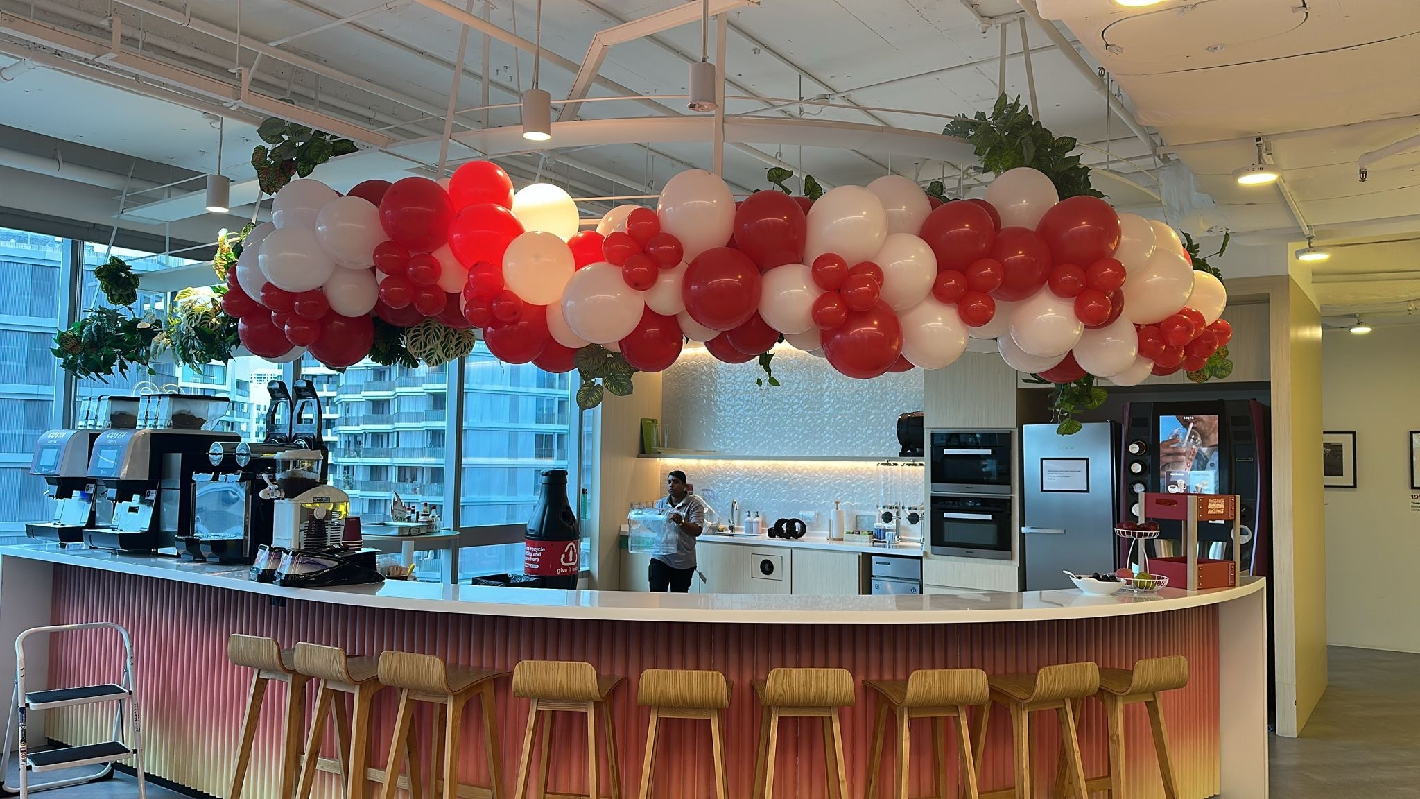 Thatballoons Singapore custom balloon decorations for venue entrance