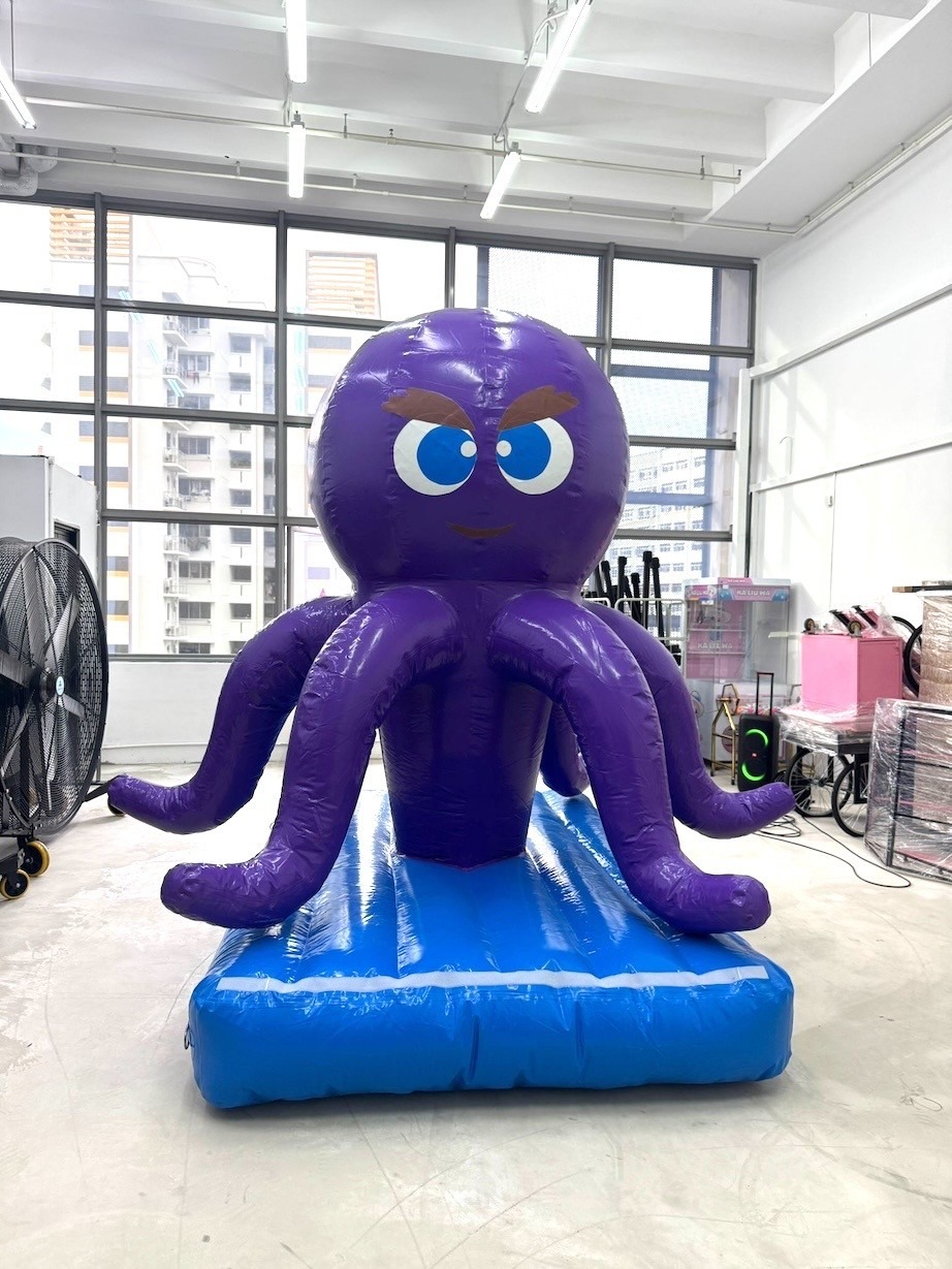 Giant inflatable octopus advertising balloon decoration rental in Singapore