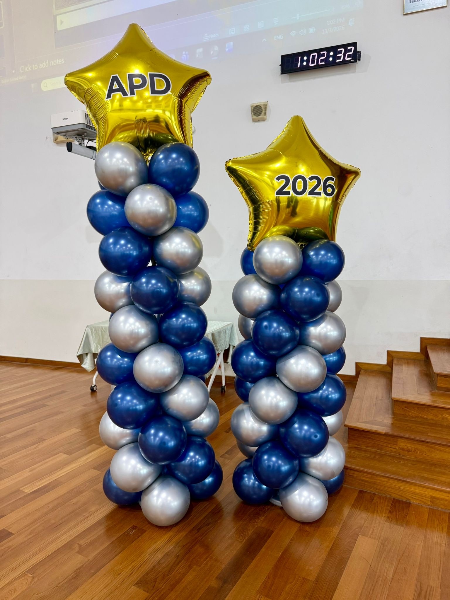 Balloon Decorations Singapore: Hidden Costs Breakdown & Price Transparency Guide 7 Custom balloon columns with gold star toppers for corporate event Singapore