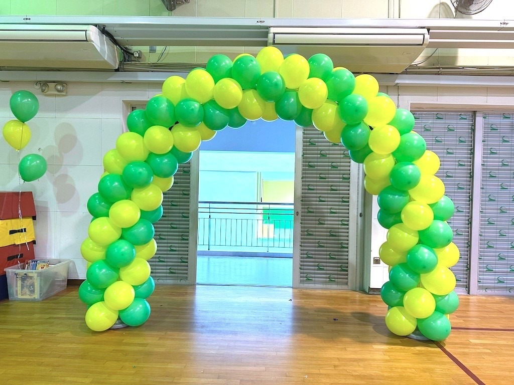 Balloon Decorations Singapore: Hidden Costs Breakdown & Price Transparency Guide 10 Green and yellow balloon arch decoration for Singapore event