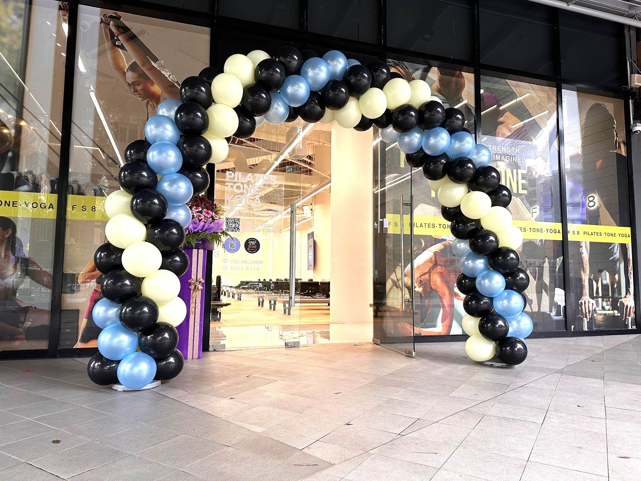 Balloon arch store grand opening balloon decorations Singapore