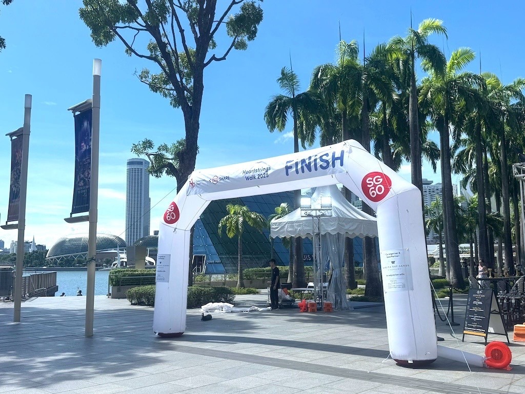 Where to Rent Custom Inflatables in Singapore: Top Picks for 2026 7 Inflatable finish line arch rental at Heartstrings Walk Singapore