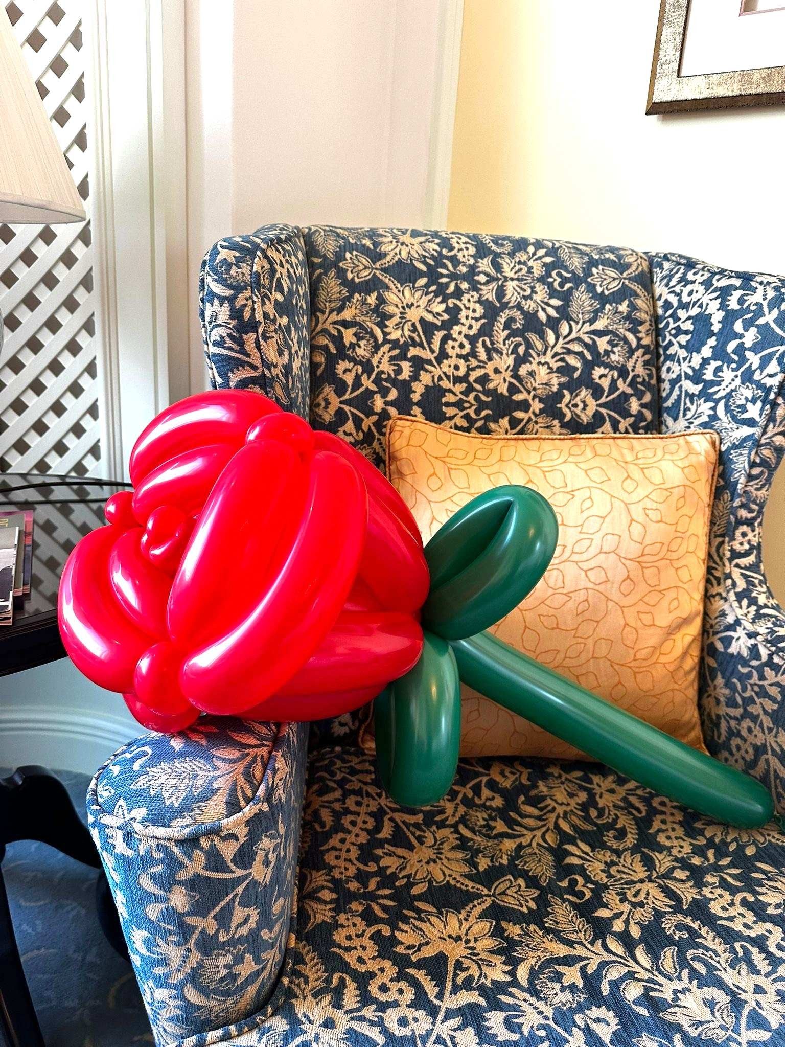 Customised Balloon Sculptures 8 Giant balloon rose sculpture event decoration Singapore
