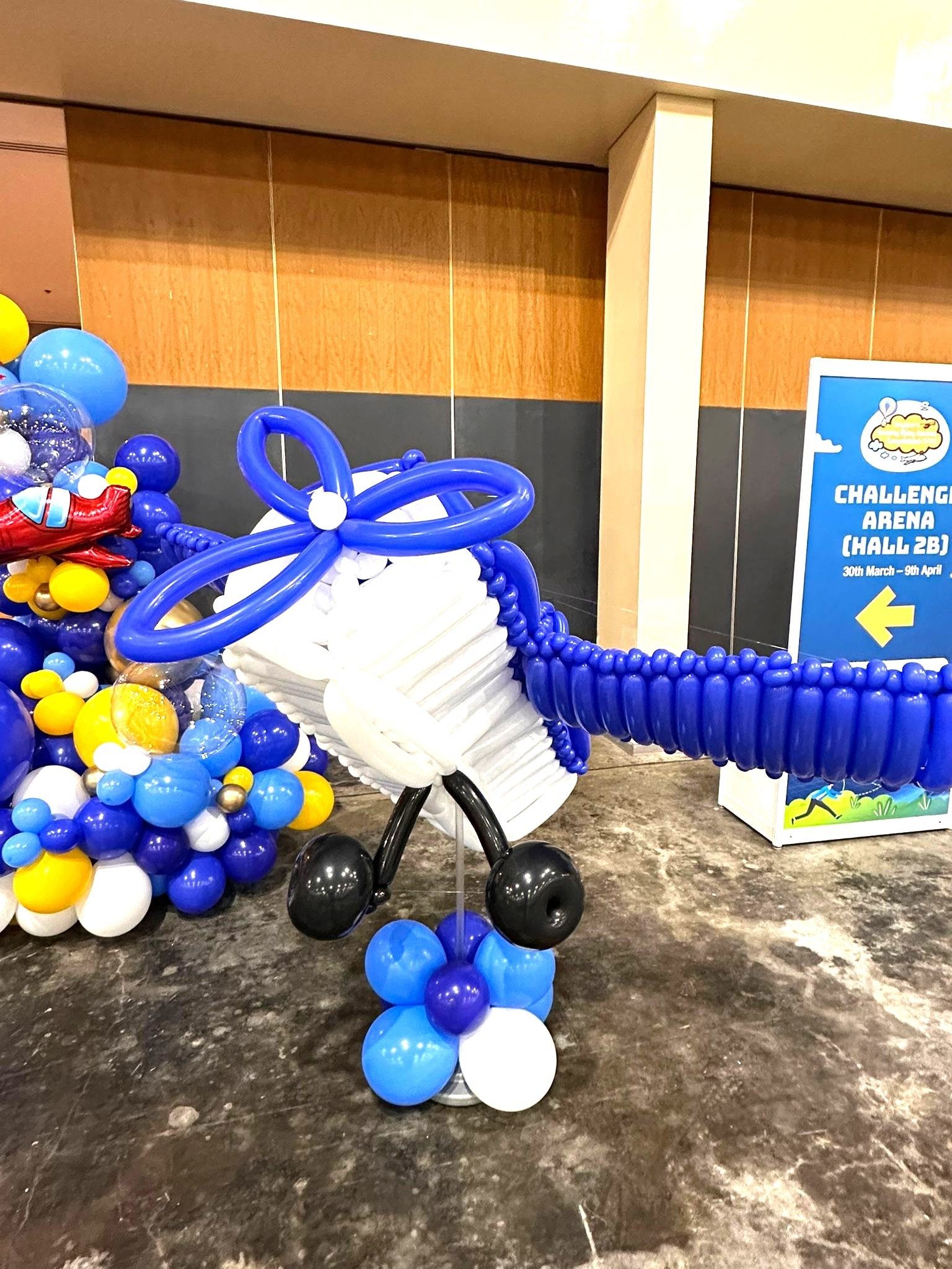 Customised Balloon Sculptures 13 Large balloon airplane sculpture event decoration Singapore