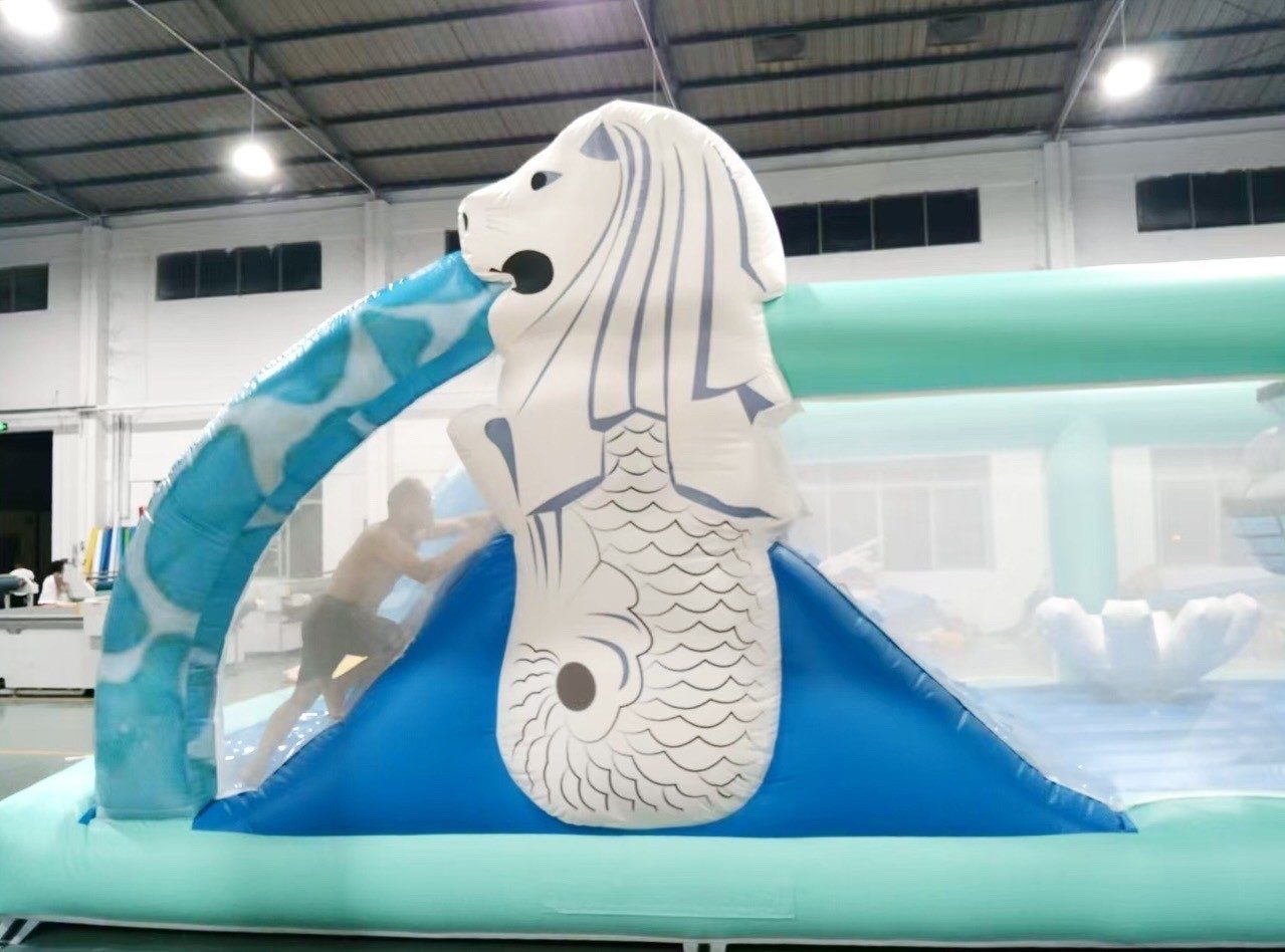Merlion inflatable water slide rental Singapore